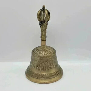 Tibetan Buddhist Meditation Bell Handmade Meditation Altar Ritual Yoga Vajra Bel
